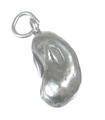 Ciondolo in argento sterling Pinto Bean .925 x 1 Ciondoli fagioli --SFP