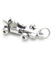 Fascino in argento sterling per auto da corsa .925 x 1 Formula Racing One car charms --SFP