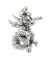 Dragon sterling silver charm .925 x 1 Dragons charms --SFP