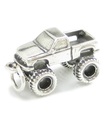 Monster Truck charm i sterling silver .925 x 1 Monsters Trucks berlocker --SFP