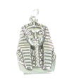 Tutanchamun Pharao schwerer Charm-Anhänger aus Sterlingsilber .925 x 1 Ägypten --SFP