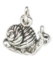 Breloque escargot en argent sterling. Brian .925 x 1 Escargots charmes --SFP