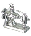 Sewing Machine sterling silver charm .925 x 1 Sew Machines charms --SFP