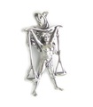 Libra sterling silver pendant .925 x 1 Zodiacs pendants --SFP