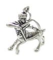 Sagittarius sterling silver charm .925 x 1 Zodiacs charms --SFP