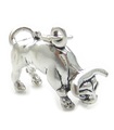 Bull sterling silver charm .925 x 1 Bulls Taurus Zodiac charms --SFP