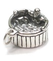 Hot Tub sterling silver charm .925 x 1 Hottub charms --SFP