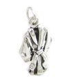 Martial Arts Jacket sterling silver charm Judo Kung Fu Tae Kwon Do --SFP