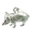 Javelina Sterling Silber Charm .925 x 1 Javelinas Wildschweine Charms --SFP