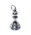 Pawn Chess piece sterling silver charm .925 x 1 Games charms --SFP