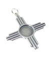 Pendentif Zia en argent sterling .925 x 1 Pendentifs du symbole du soleil sacré --SFP