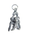 Mouse with Nutcracker sterling silver charm .925 x 1 Mice Christmas charms