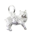 Charm Manx Gatto senza coda in argento sterling Isola di Man .925 x 1 stubbin