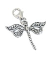 Clip libellule sur breloque en argent sterling .925 x 1 breloques insectes et libellules