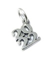 2022 år sterling silver charm .925 x 1 års examen födelsedag charm