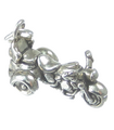 Srebrny urok Trike motocykla. 925x1 Biker Bike Trikes charms