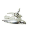 Breloque faucon pèlerin en argent sterling .925 x 1 Breloques faucons et oiseaux