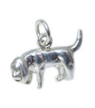 Bloodhound Hund Sterling Silber Charm .925 x 1 Hunde und Bloodhounds Charms