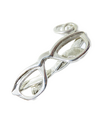 Breloque lunettes en argent sterling .925 x 1 breloques lecture et lunettes