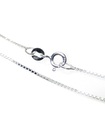 Collana a catena fine in argento sterling da 22 pollici, 925 x 1 catene