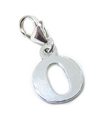 Lettera O iniziale charm in argento sterling sulla clip di aragosta .925 x 1 lettere charms