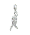 Charm clip zombie en argent sterling .925 x 1 Charms Halloween zombies morts-vivants