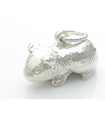Charm de plata esterlina de conejillo de indias .925 x 1 Pet Pets Charms de cerdos de Guinea