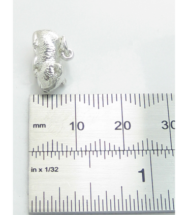 Guinea Pig sterling silver charm .925 x 1 Pet Pets Guineapig Pigs charms