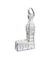 Big Ben breloque en argent sterling .925 x 1 Londres Elizabeth Tower breloques en argent