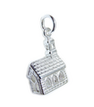 Kyrka sterling silver charm .925 x 1 Heliga kyrkor charm