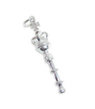 Sceptre breloque en argent sterling .925 x 1 Sceptres royaux breloques