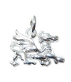 Drache Sterling Silber SMALL Anhänger .925 x 1 Walisische Drachen Anhänger