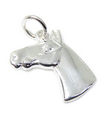 Cheval breloque 2d en argent sterling .925 x 1 Breloques pour chevaux