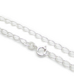 Braccialetto con ciondolo in argento sterling leggero da 7,4 pollici 19 cm .925 x 1