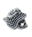 Piggsvin sterling silver charm .925 x 1 Hystricognathi Piggsvin charm