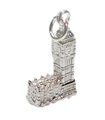 Charm de plata de ley Big Ben Londres Inglaterra .925 x1 Casas del Parlamento