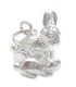 Charm Conejo y Bebe en plata de ley .925 x 1 Charms Conejos