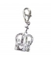 Crown sterling silver clip charm .925 x 1 Crowns Queen King charms