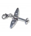 Ciondolo a clip in argento sterling aereo Spitfire .925 x 1 Ciondoli aerei Spitfire