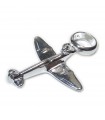 Spitfire plane sterling silver bead charm .925 x 1 Aircraft Spitfires charms