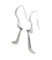 Hurley stick sterling silver earrings .925 x 1 Hurling dangles earring