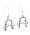 Bridle Pelham Bit earrings sterling silver .925 x 1 pair drops