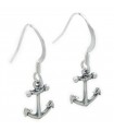 Anchor SMALL hook earrings .925 x 1 pair Yachting Anchors hooks