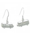 Boucles d'oreilles Camper van en argent sterling 925 x 1 paire