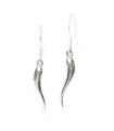 Horn of Life sterling silver drop earrings .925 x 1 pair drops