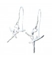 Ballerina SMALL sterling silver hook earrings 925 x 1 pair