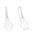 Angel sterling silver hook earrings 925 x 1 pair Angels drops