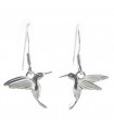 Hummingbirds sterling silver hook earrings .925 x 1 pair drops