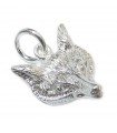 Fox Head charme argent sterling .925 x 1 Foxes charmes