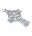 Pendentif croix lourde en argent sterling celtique .925 x 1 Holy Jesus Crosses